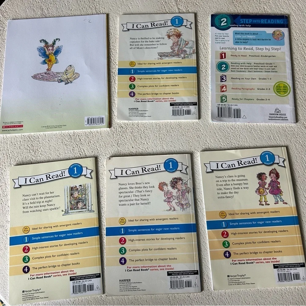 📚 I Can Read! Book Bundle (6) | 5 Fancy Nancy + 1 Barbie | Early Readers Set - Picture 5 of 5